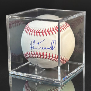 Autographed baseball signed by former Detroit Tiger All-Star, World Series MVP, Gold Glover, and Silver Slugger, HOF shortstop Alan Trammell